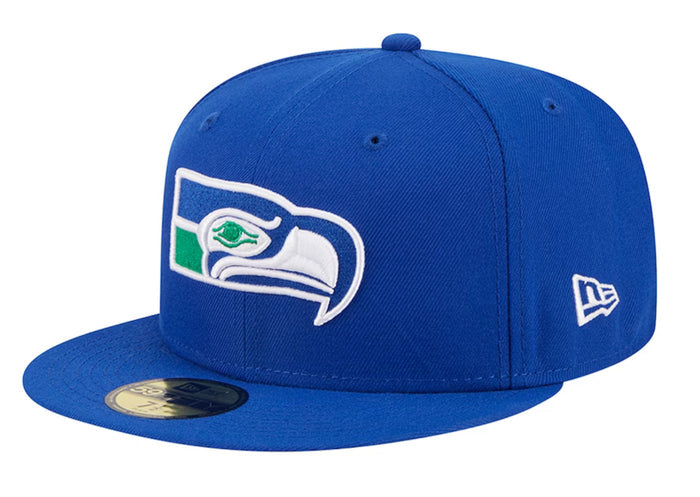 NEW ERA -Men's Seattle Seahawks New Era Royal Throwback Main -11872940