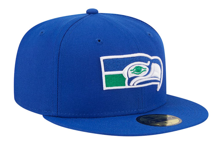 NEW ERA -Men's Seattle Seahawks New Era Royal Throwback Main -11872940
