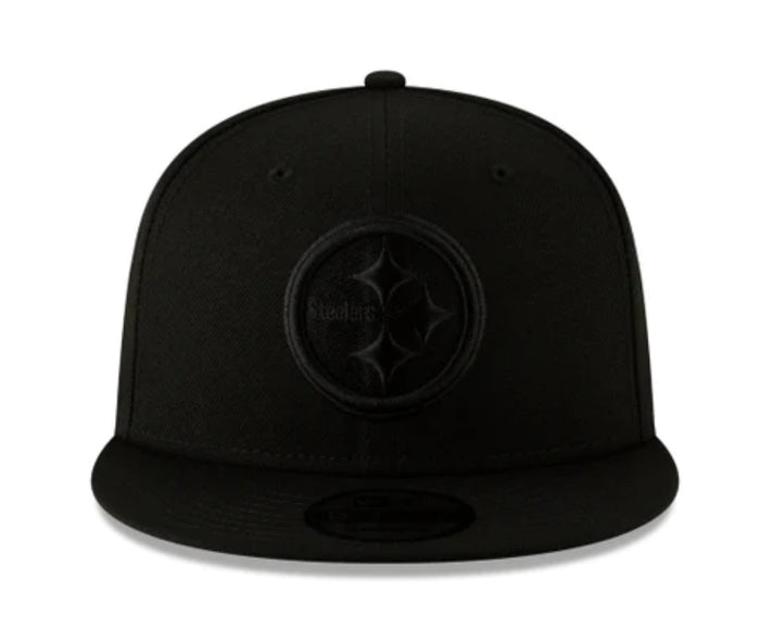 NEW ERA CAP -Pittsburgh Steelers Black on Black 9FIFTY Snapback - 70457660