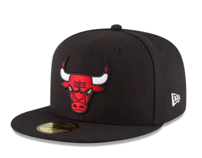 NEW ERA CAP-Chicago Bulls Team Color Black 59FIFTY Fitted-70343294