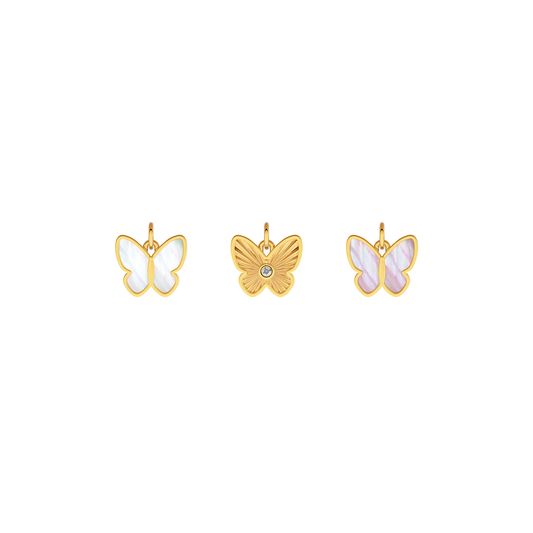 Made Mine Fine Charm - Butterfly (Gold)