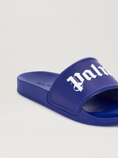 PALM ANGELS-LOGO PRINT SLIDES-PMIC001C99PLA0013701