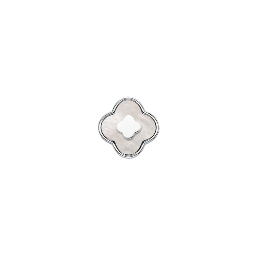 Pearl Clover Charms (Silver) - Clover