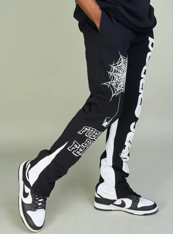 PLTX-Politics Sweatpants - Isaacs - Black And White - 701