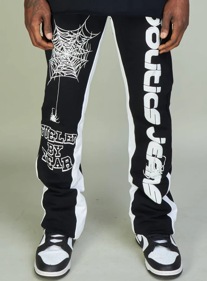 PLTX-Politics Sweatpants - Isaacs - Black And White - 701