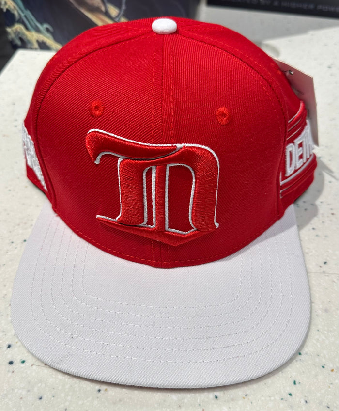PRO STANDARO-NHL DETROIT RED WINGS CLASSIC LOGO WOOL UNISEX SNAPBACK HAT -HDR767532-RED