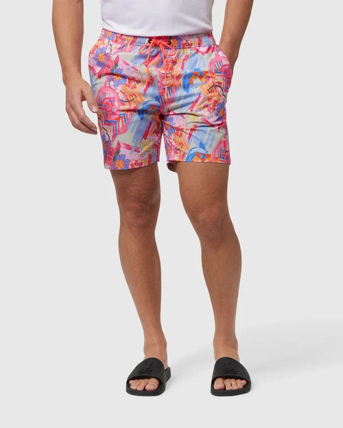 PSYCHOBUNNY-Mens Benton Swim Trunk -B6W319B2SW