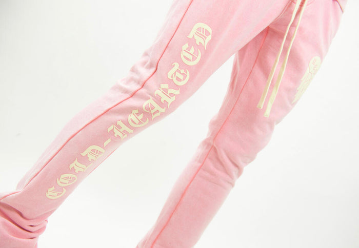 Rebel Minds -COLD HEARTED STACKED FLEECE PANTS 132-424