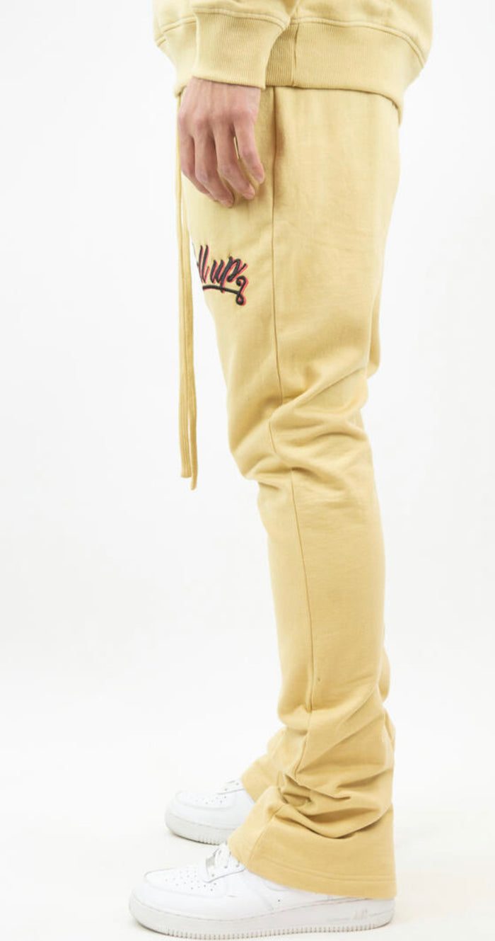 REBEL MINDS-ROLL UPS STACKED FLEECE PANT— 132-425