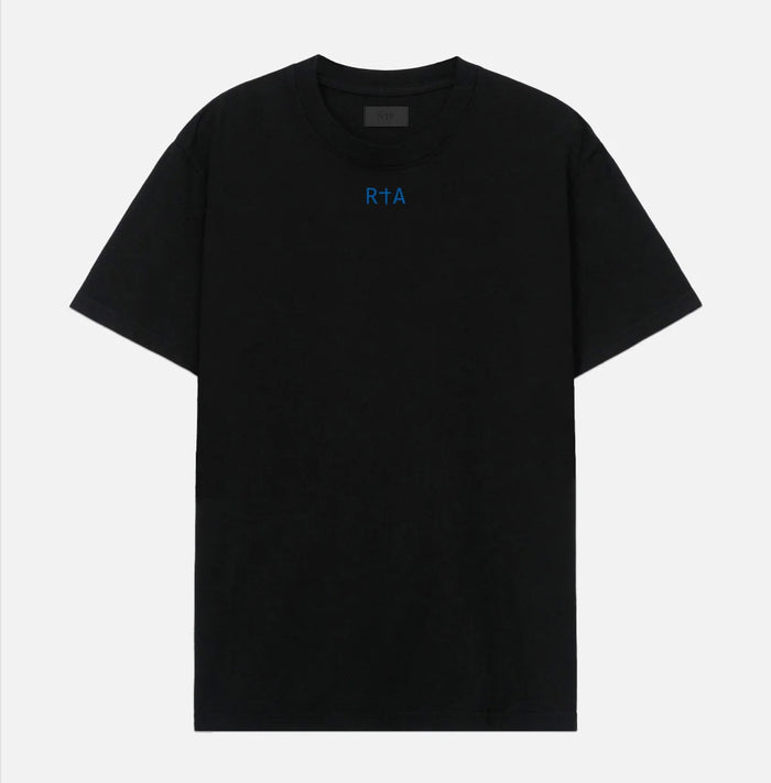 RTA-LIAM TEE | BLACK BLUE DOUBLE CROSS