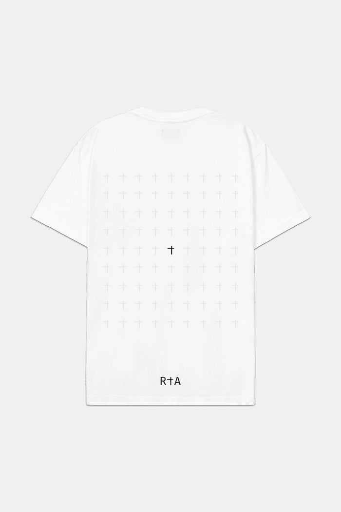 RTA LIAM TEE | WHITE R.I.P. CROSS