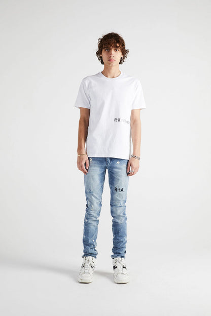 RTA LIAM TEE | WHITE R.I.P. CROSS