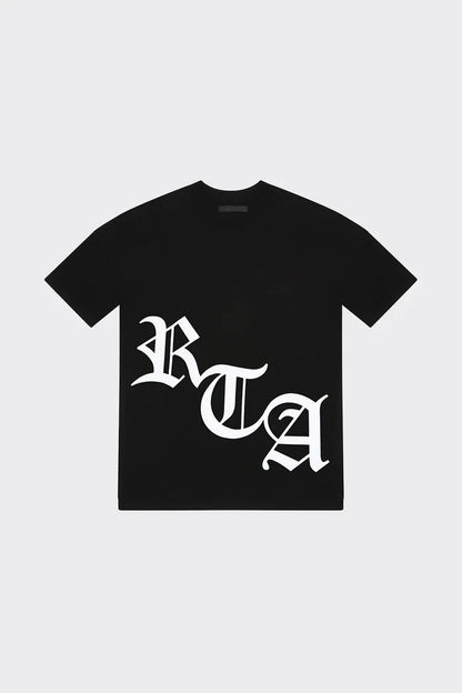 RTA-SHORT SLEEVE TEE | BLACK WHITE OLD ENGLISH-MU23K621-T1786BKWRO