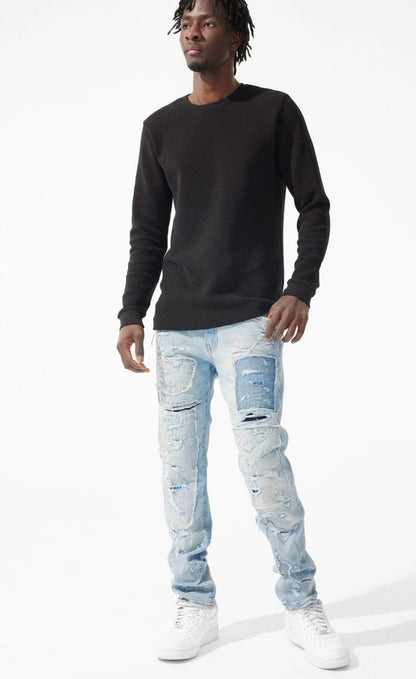 SEAN - RECONSTRUCTED DENIM (ARCTIC WASH) -JS1166
