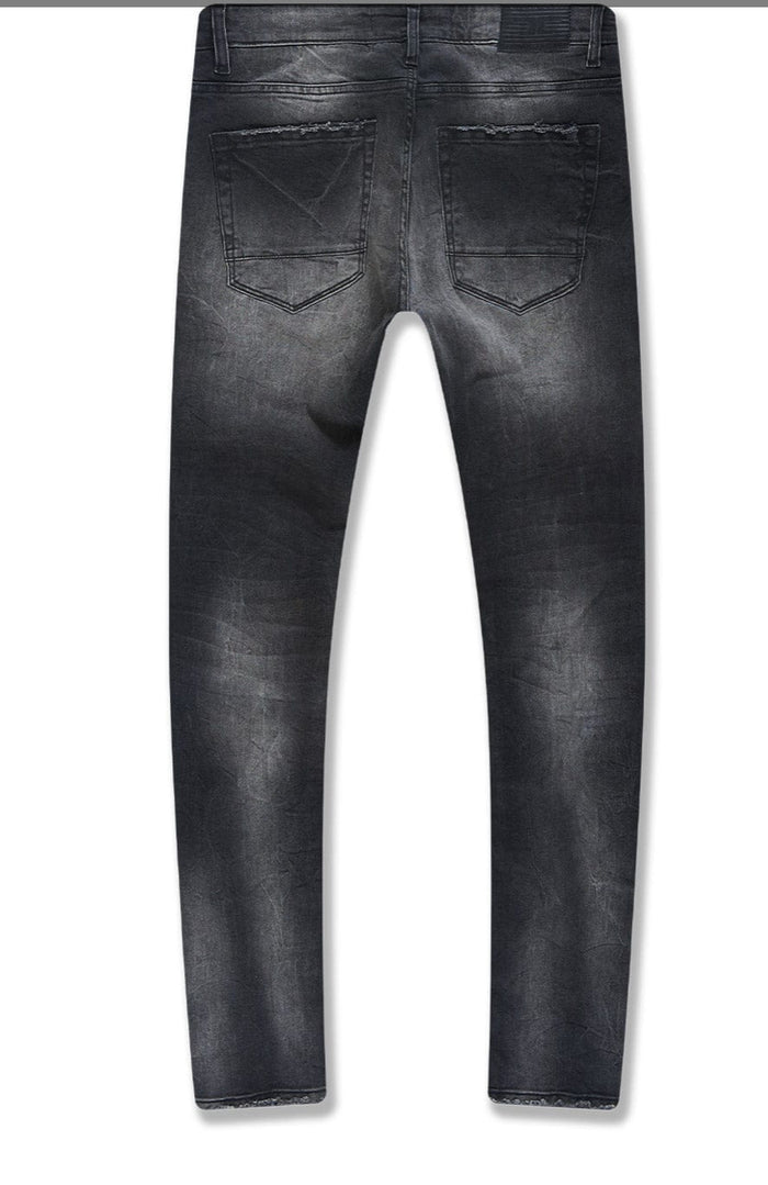 SEAN - RECONSTRUCTED DENIM (BLACK SHADOW) -JS1166