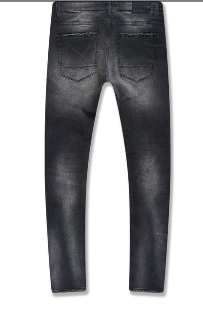 SEAN - RECONSTRUCTED DENIM (BLACK SHADOW) -JS1166