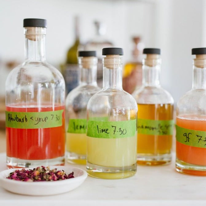 Spirit Bottle with Wood Top