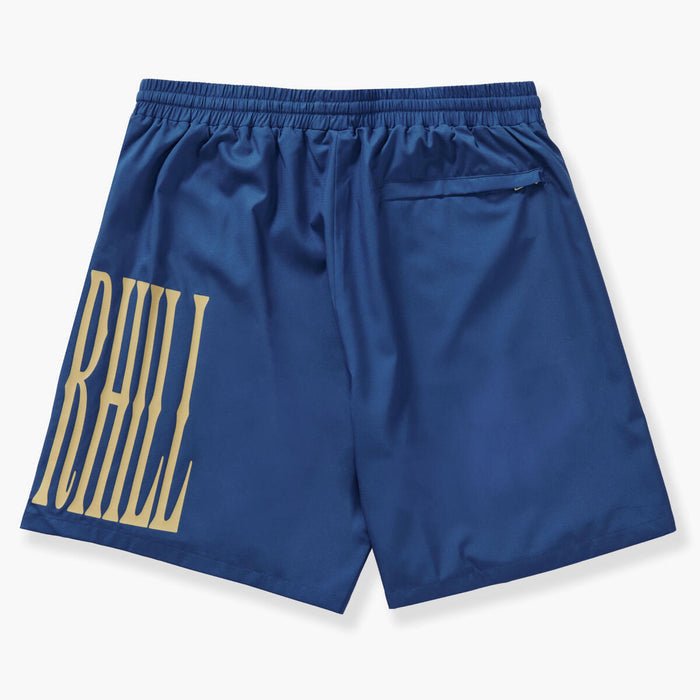 SUGARHILL-DECO" POLYESTER SHORTS (NAVY BLUE)-SH24-SPR2-24