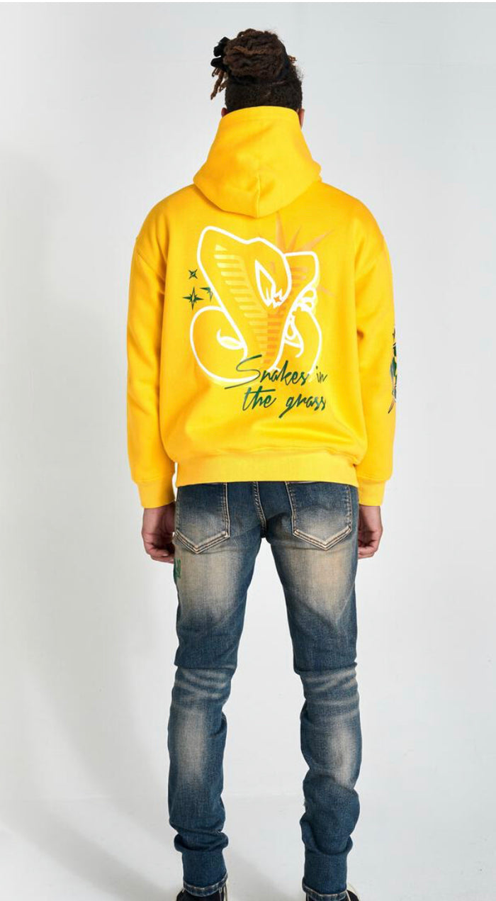 SUGARHILL-SERPENT" HOODIE (YELLOW—SH23-FALL-03