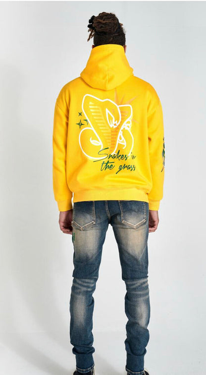 SUGARHILL-SERPENT" HOODIE (YELLOW—SH23-FALL-03