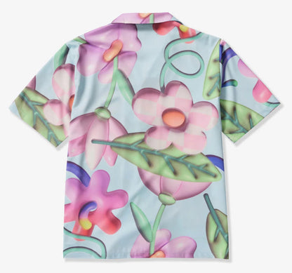 SUGARHILL-SFLORA" BUTTON-UP SHIRT (BABY BLUE)-SH24-SUM1-53