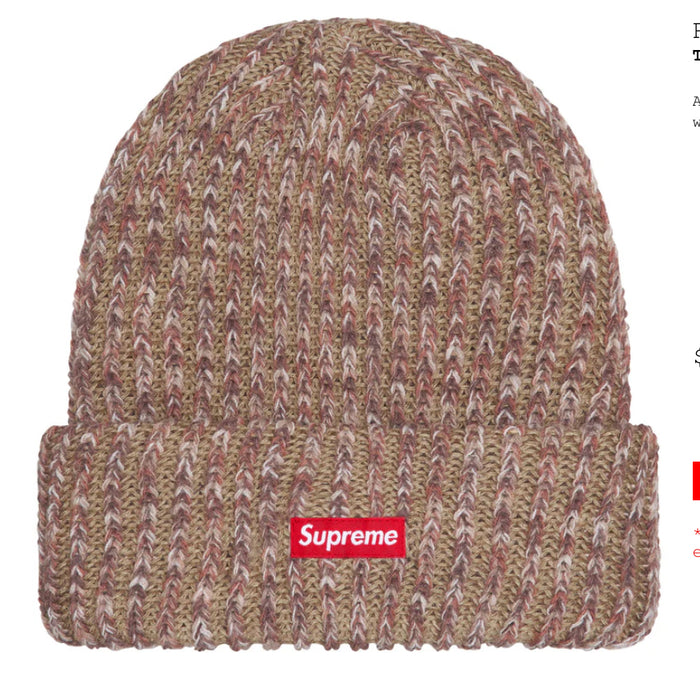 SUPREE-Rainbow Loose Gauge Beanie-FW24BN68