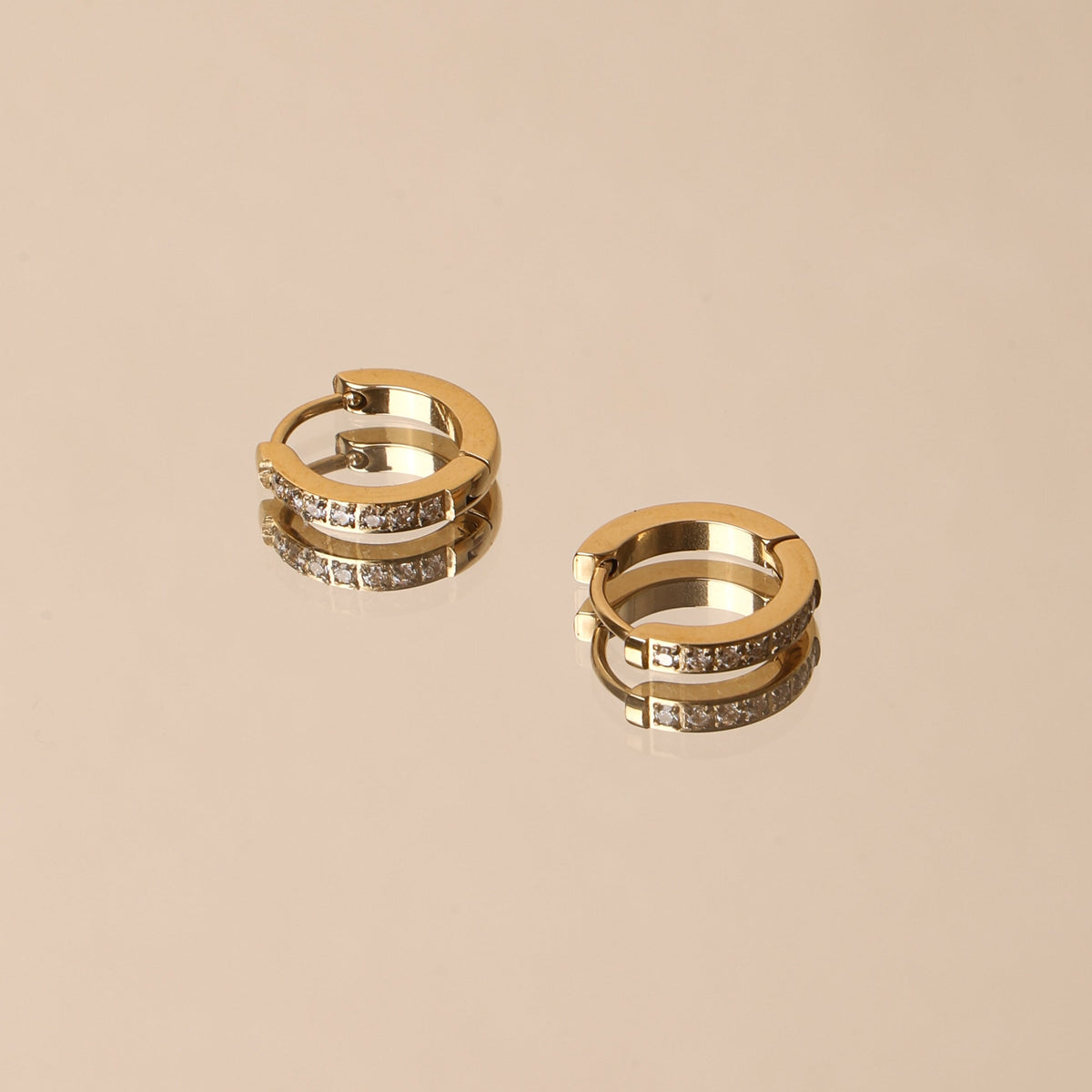 Tiny Gold Hoop Earrings