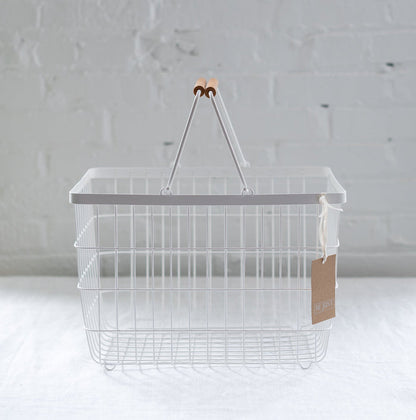 wire laundry basket - yamazaki - laundry basket - tosca basket