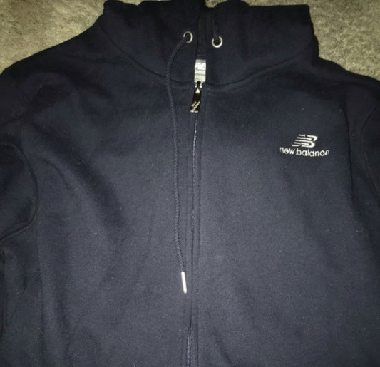 New balance zip up hoodie navy